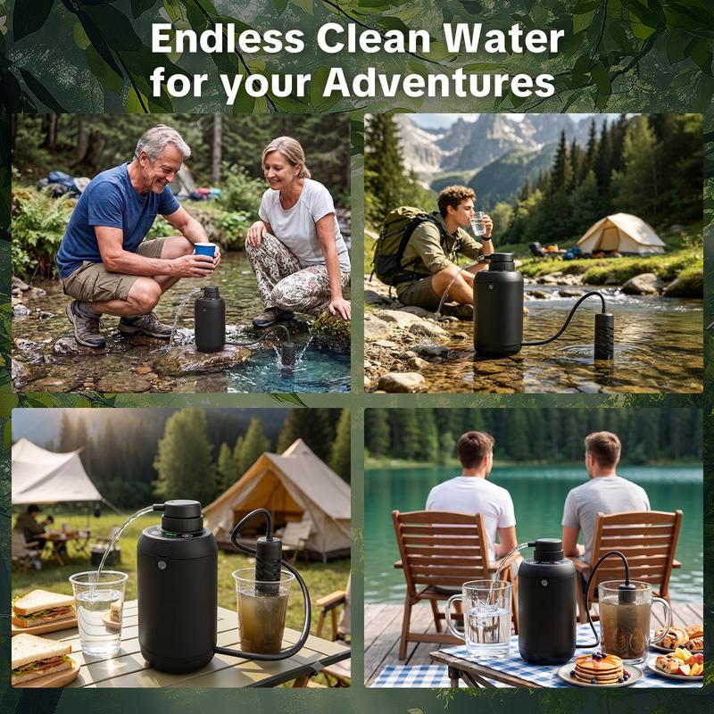 Portable Electric Camping Water Purifier with 5-Stage Filtration