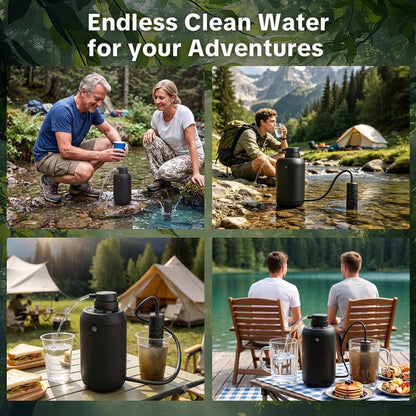 Portable Electric Camping Water Purifier with 5-Stage Filtration
