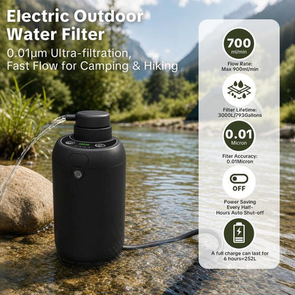 Portable Electric Camping Water Purifier with 5-Stage Filtration