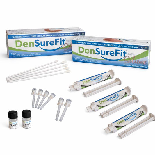 Soft Silicone Denture Reline Kit for Upper and Lower Dentures