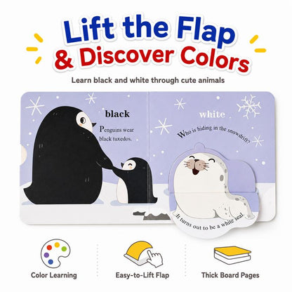 Interactive Lift The Flap Board Book Set for Early Learning