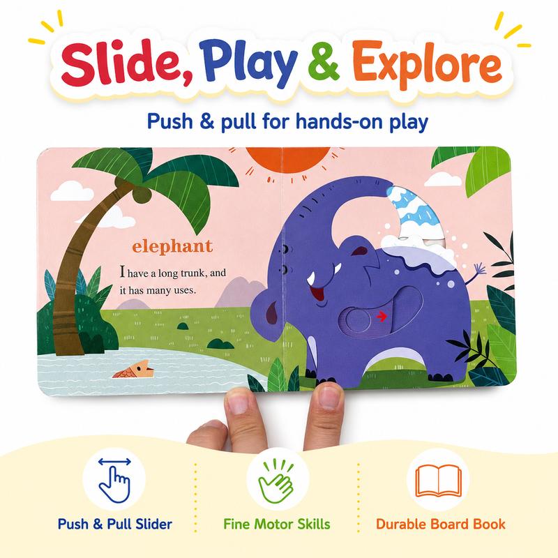 Interactive Lift The Flap Board Book Set for Early Learning