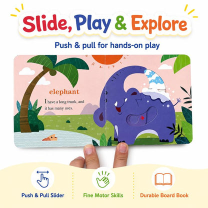 Interactive Lift The Flap Board Book Set for Early Learning