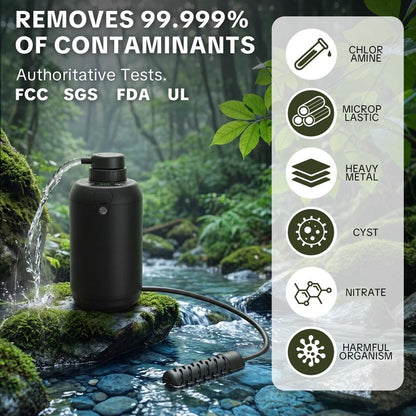 Portable Electric Camping Water Purifier with 5-Stage Filtration